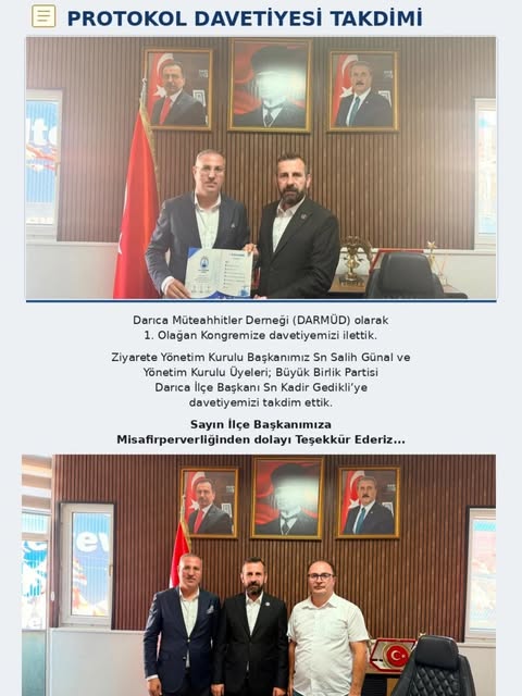 26 Ağustos 2026, BBP ilçe başkanına davetiye